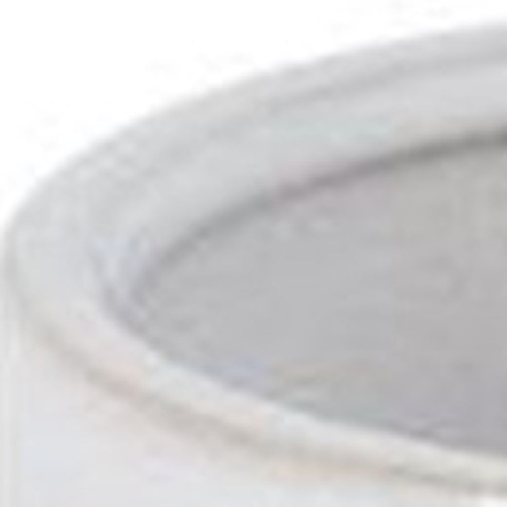 Set of Three White Porcelain 1 Ounce Round Funny Face Pot Planters With Stands-6