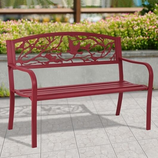 Patio Garden Bench Park Yard Outdoor Furniture-2
