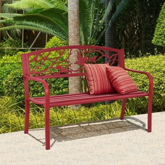 Patio Garden Bench Park Yard Outdoor Furniture-5