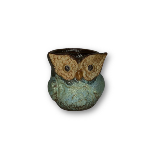 Blue Owl Flower Pot Style 5-0