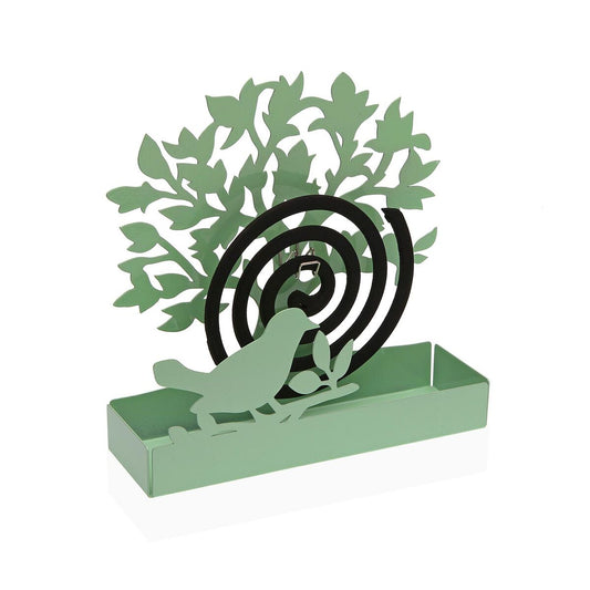 Support for mosquito coils Versa Green Metal 5 x 17 x 17 cm Tree-0