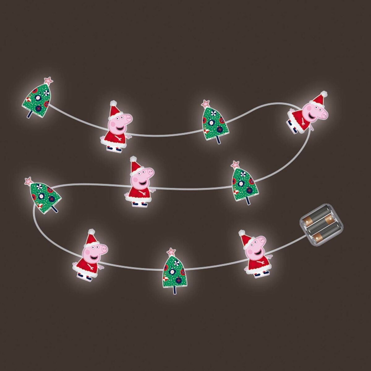 Wreath of LED Lights Peppa Pig Cosy corner 165 cm-1