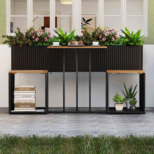 Patio Furniture Set with Raised Garden Bed for Porch and Yard-0
