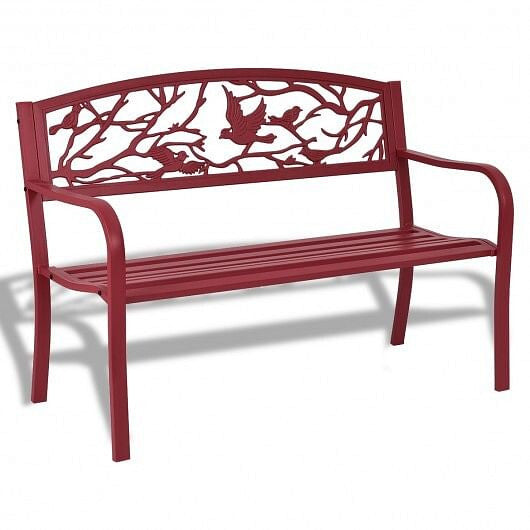 Patio Garden Bench Park Yard Outdoor Furniture-0