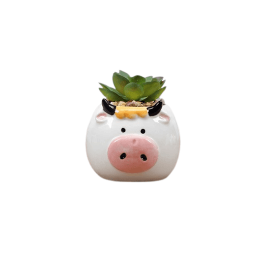 Cute Bull/Cow Succulent Planter-0