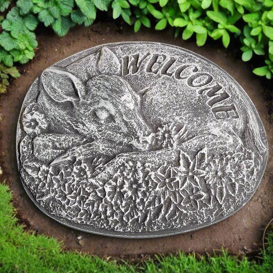 Graceful Deer Welcome Plaque (11" x 9")-0