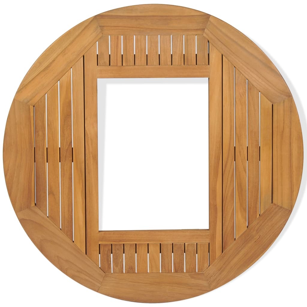 Beer Crate Tabletop Teak 27.6"-4