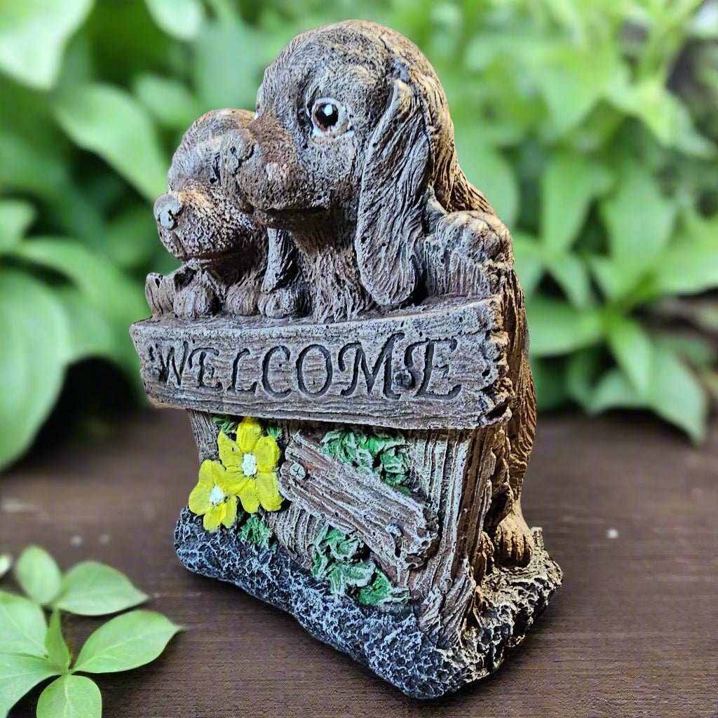 Playful Pups Welcome Garden Sign (9" x 8")-4