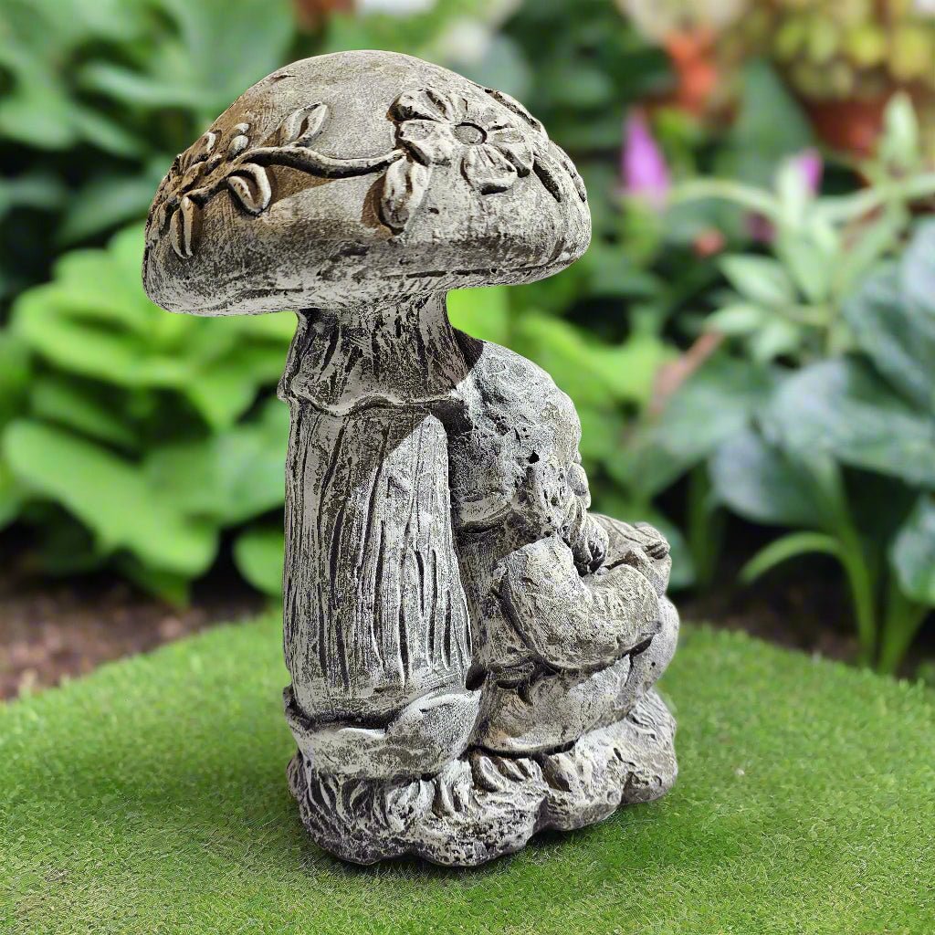 Scholarly Reading Gnome Statue (13" x 9")-3