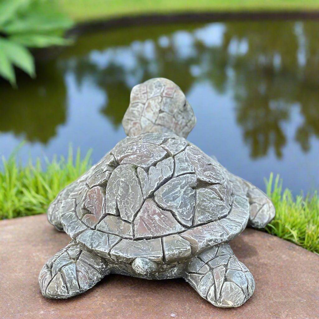 Graceful Sea Turtle Statue (6.5" x 17")-2