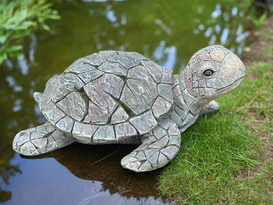 Graceful Sea Turtle Statue (6.5" x 17")-0