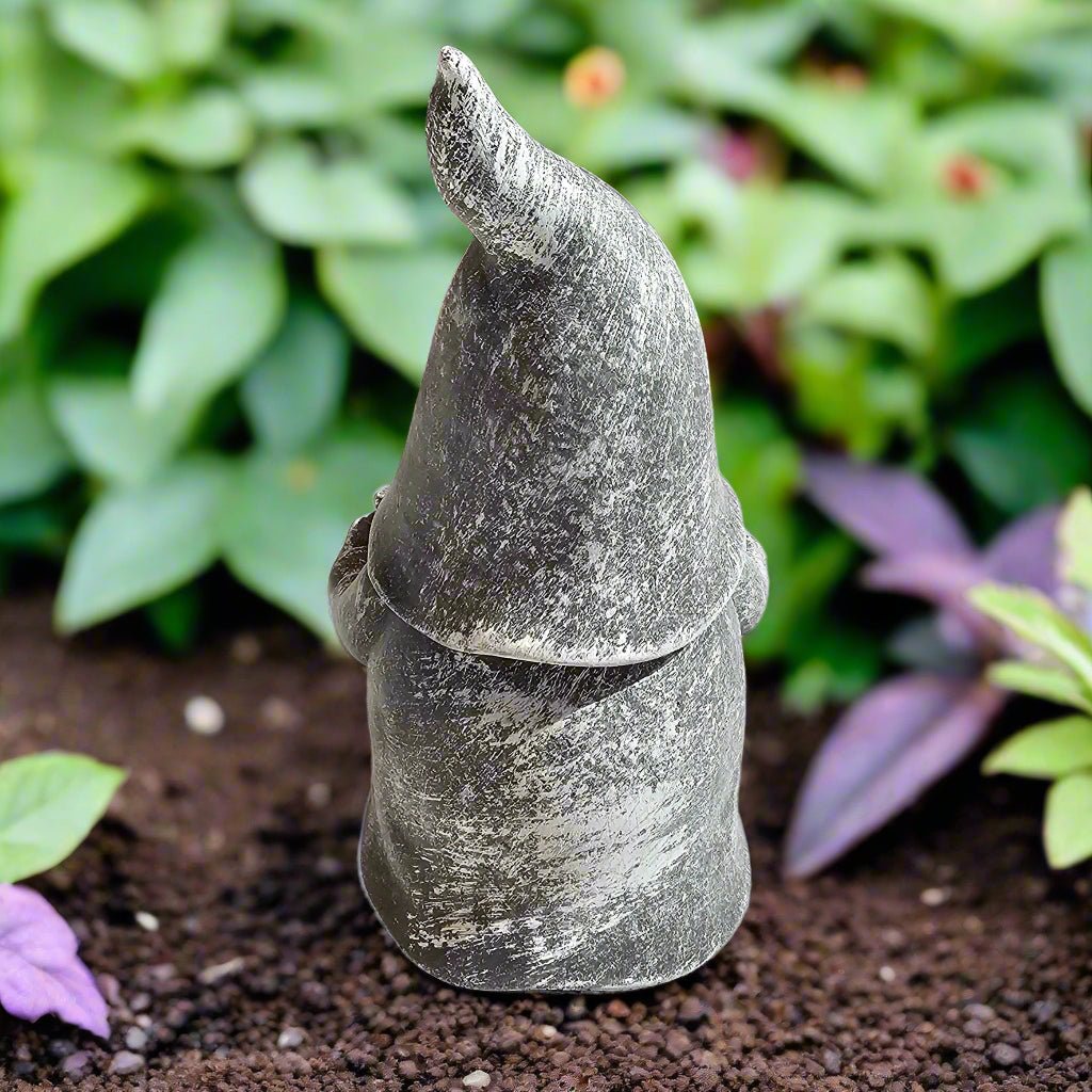 Dainty Welcome Gnome Statue (6" x 3")-2